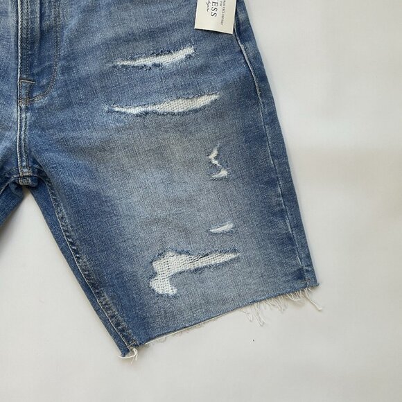 Guess Men's Regular Wyatt Denim Shorts Light Blue Size 38 - Picture 2 of 7